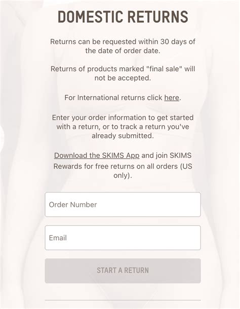 skims return address